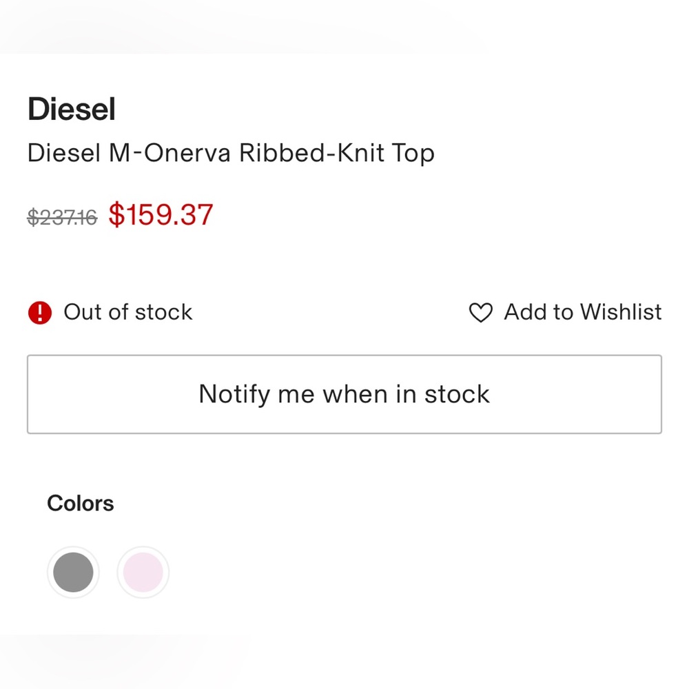 Diesel M-Onerva Ribbed-Knit Top - Picture 8 of 11